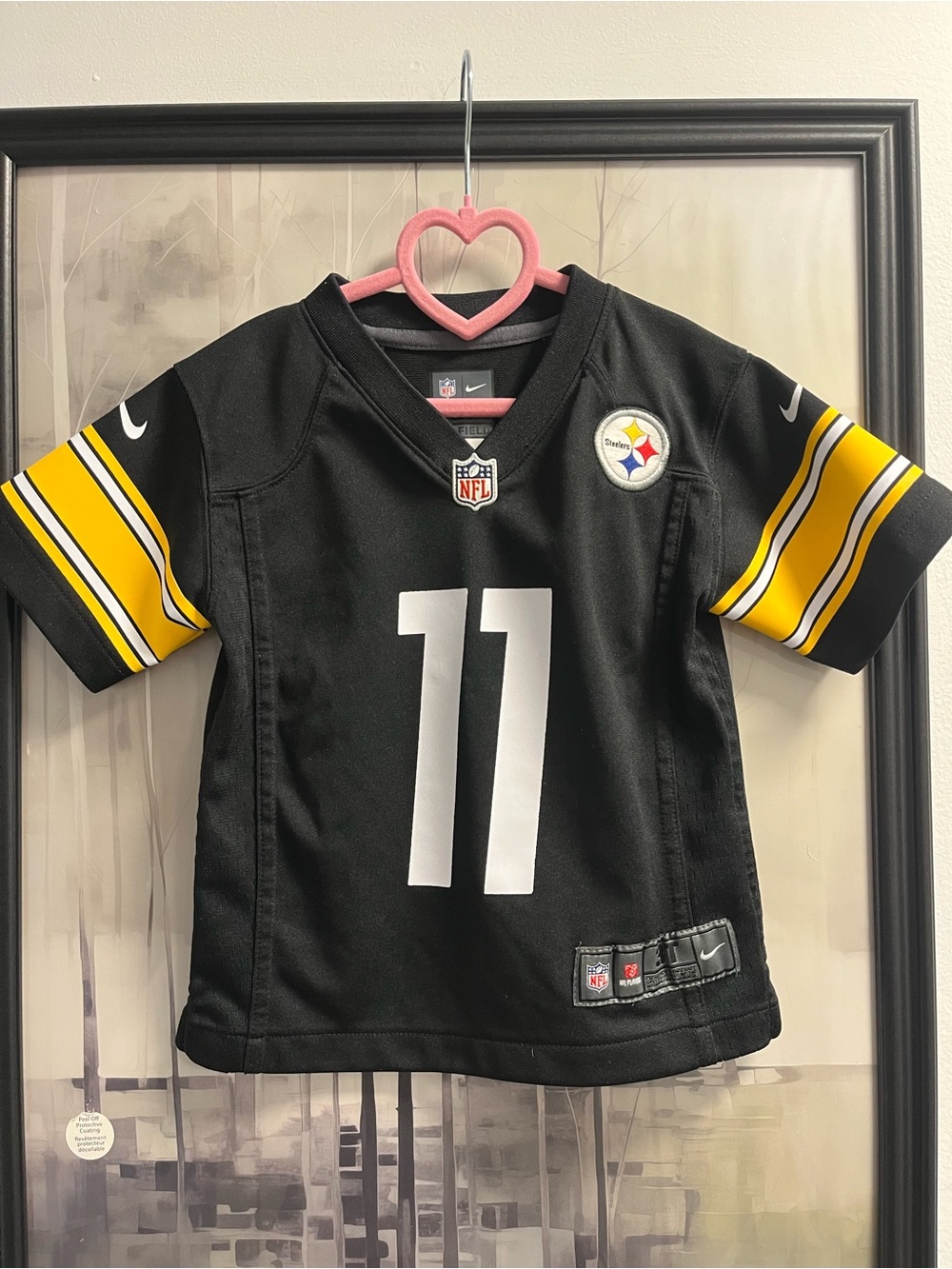 Nike Kids Black & Yellow Steelers #11 Football Jersey